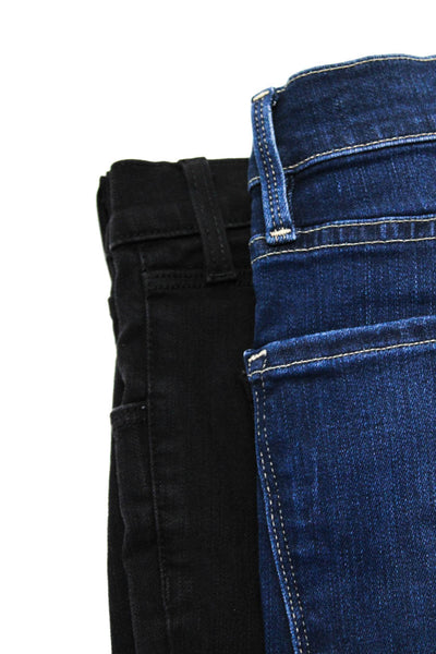 J Brand Frame Women's Mid Rise Skinny Jeans Black Size 27, Lot 2