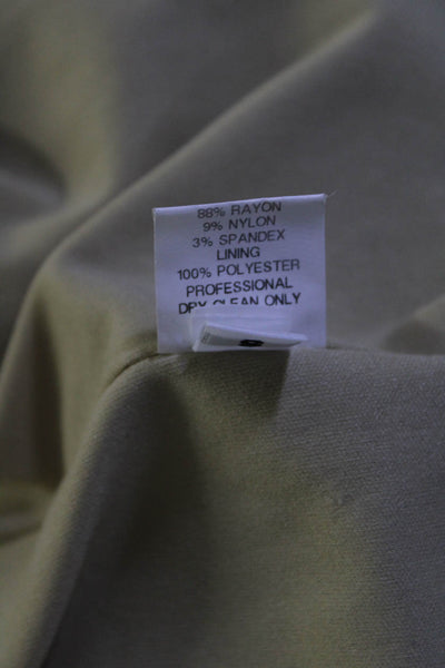 Torn by Ronny Kobo Womens Long Two Button Knit Blazer Jacket Beige Size Small