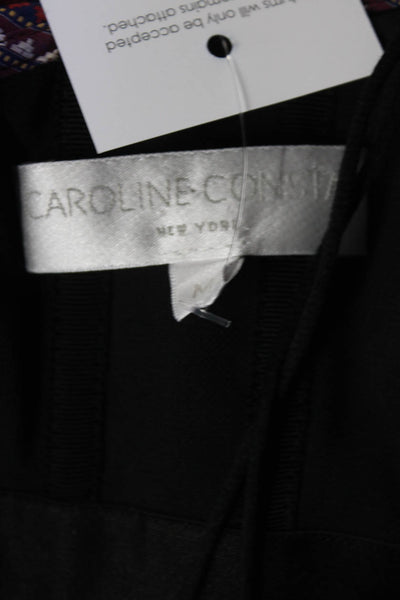 Caroline Constas Women's Abstract Print Off Shoulder Blouse Purple Size M