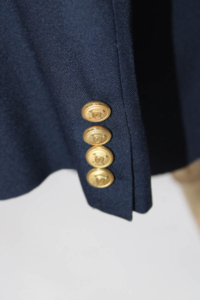 Polo University Club By Ralph Lauren Mens Navy Two Button Blazer Jacket Size 42