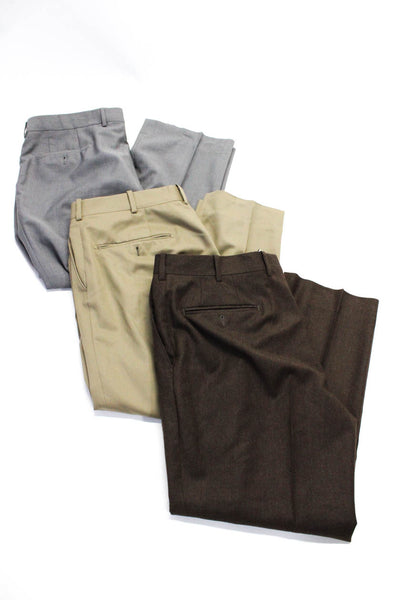 Hugo Boss JWN Executive Collection Gray Straight Dress Pants Size 38 36 Lot 3