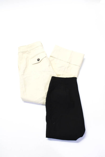 Ann Taylor Loft Boden Womens Wide Leg Khaki Pants Pencil Skirt Size 6 8 Lot 2