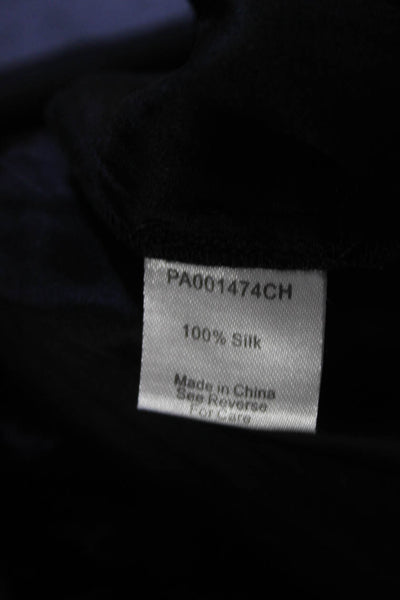 Parker Women's Silk Spaghetti Strap V-Neck Casual Jumpsuit Black Size S