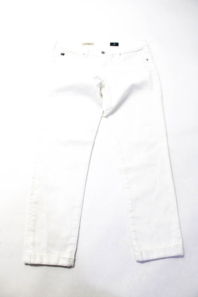 AG Adriano Goldschmied Frame Denim Womens Skinny Jeans White Size 26 30 Lot 2