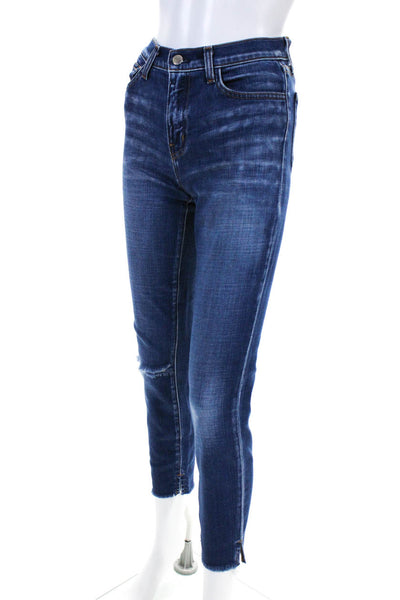 L'Agence Womens Nicoline High Rise Slim Leg Jeans Denim Pants Blue Size 25