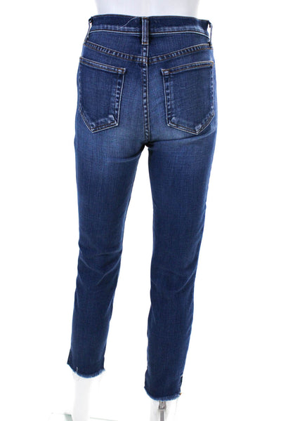 L'Agence Womens Nicoline High Rise Slim Leg Jeans Denim Pants Blue Size 25