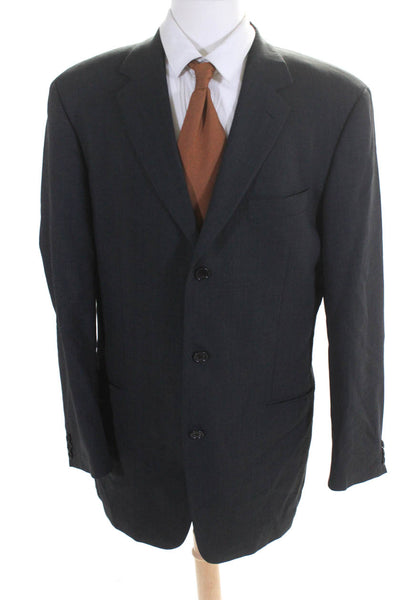 Boss Hugo Boss Men's Wool Three Button Suit Blazer Gray Size 42