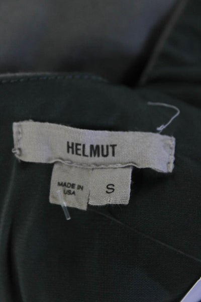 Helmut Womens Cotton Crossed Hem Sleeveless Back Zipped Midi Dress Gray Size S