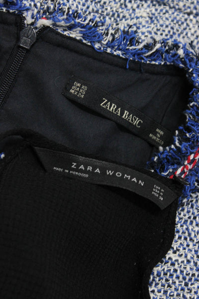 Zara Womens Dress Black Halter Sleeveless Swing Blouse Top Size M XS lot 2