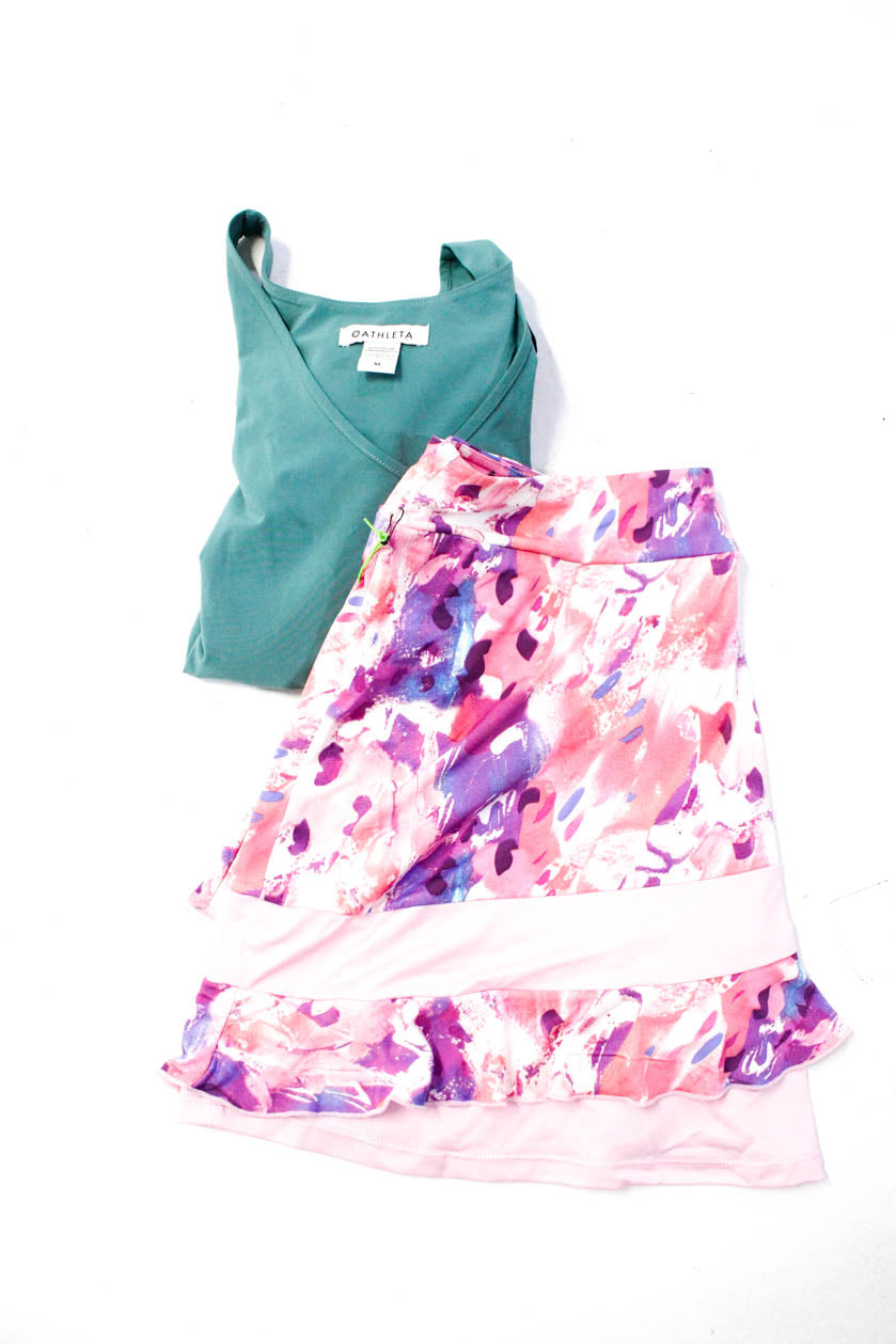 Athleta Kyodan Womens Colorblock Tank Top Skirt Blue Black Pink Size M -  Shop Linda's Stuff