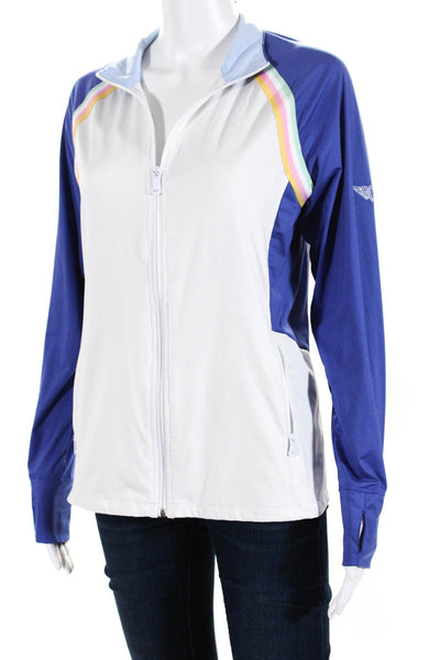 Polo Golf Ralph Lauren Women's Long Sleeves Full Zip Athletic Jacket Blue Size M