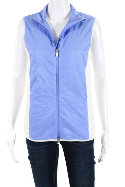 Kjus Women's Full Zip Pockets Color Block Vest Size M