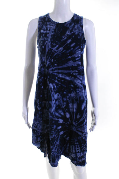 Philanthropy Women's Scoop Neck Sleeveless Midi Dress Tie Dye Size XS