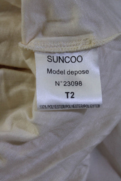 Suncoo Women's Round Neck Sleeveless Shift Mini Dress Multicolor Size 2