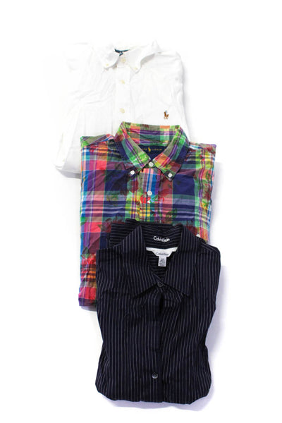 Ralph Lauren Men's Collar Long Sleeves Button Down Shirt Plaid Size M Lot 3