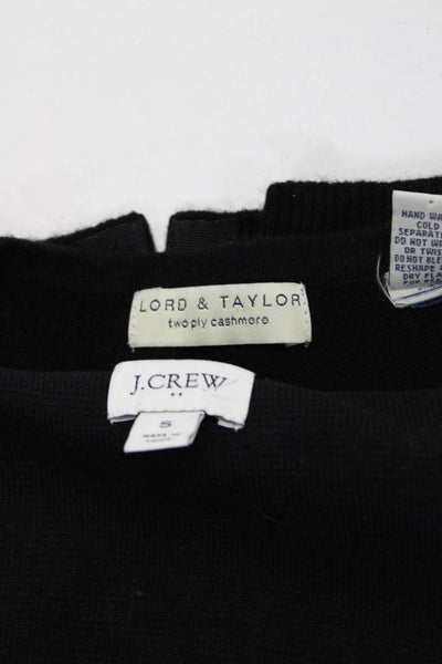 J Crew Lord & Taylor Womens Black Open Long Cardigan Sweater Top Size S lot 2