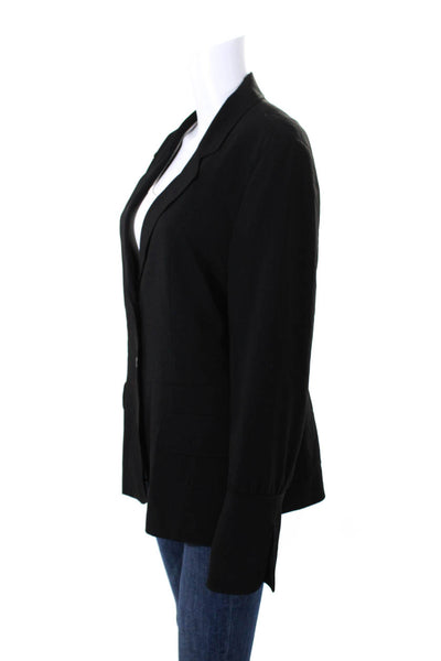 Strenesse Gabriele Strehle Women's Collar Line Two Button Jacket Black Size 12