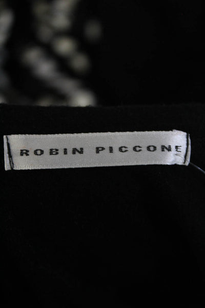 Robin Piccone Women's Sleeveless V-Neck Asymmetric Swing Dress Black Size S