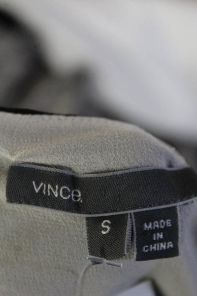 Vince Women's Sleeveless Silk Lined Blouse Black Size S