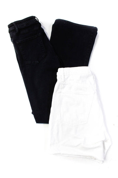 Frame Women's High Waist Five Pockets Boot Cut Denim Pant Black Size 1 Lot 2