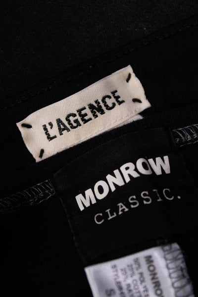L'Agence Monrow Womens Button Tied Skinny Jogger Pants Black Size S 25 Lot 2