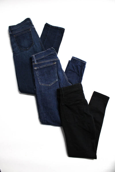 Polo Ralph Lauren J Crew Womens Skinny Jeans Blue Black Size 26 27 28 Lot 3