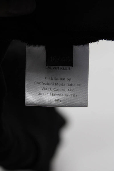 Calvin Klein Collection Womens Textured Zipped Shift Maxi Dress Black Size 10