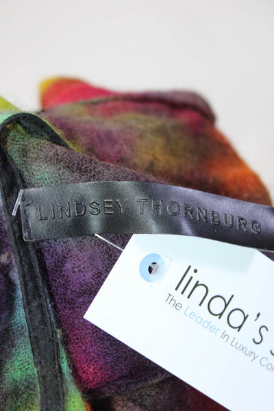 Lindsey Thornburg Womens Knit Tie Dye Tassel Hem Dress Multicolor Size M