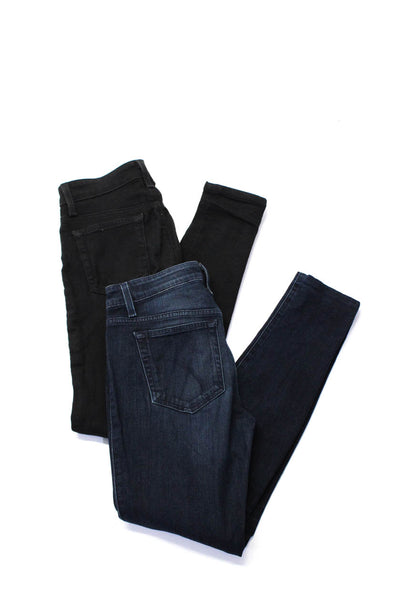 Joes Jeans Womens Mid Rise Skinny Jeans Black Blue Size 24 25 Lot 2