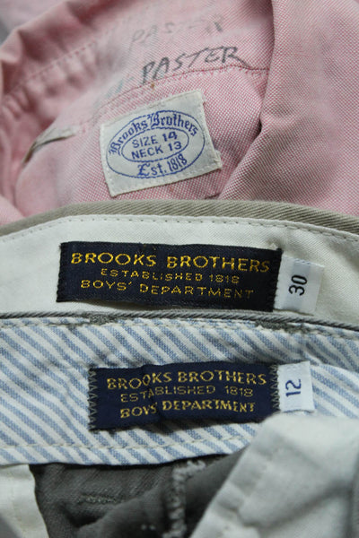 Brooks Brothers Mens Cotton Button Collar Top Pants Pink Size EUR30 12 14 Lot 3