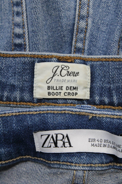 Zara J Crew Womens Jeans Pants Blue Size 8 29 Lot 2
