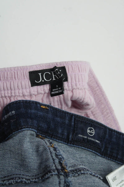 J Crew AG Adriano Goldschmied Womens Slit Skirt Jeans Pink Blue Size S 28 Lot 2