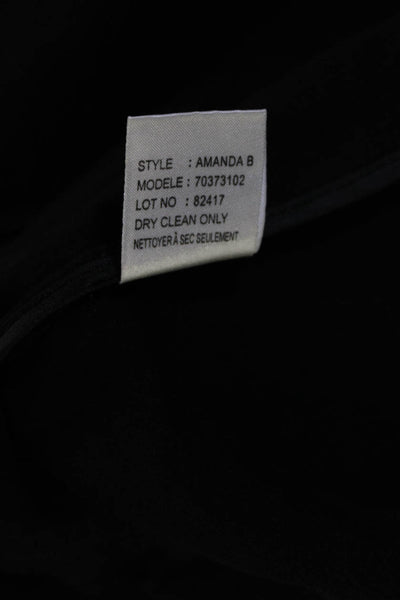 Theory Women's Linen Blend Unlined Two Button Blazer Jacket Black Size 4