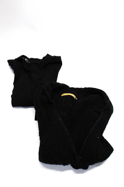 Kulson Women's Cardigan Long Sleeve Top Black Size M Lot 2