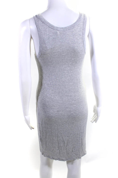 Zimmermann Women's Sleeveless T-Shirt Dress Heather Gray Size 1