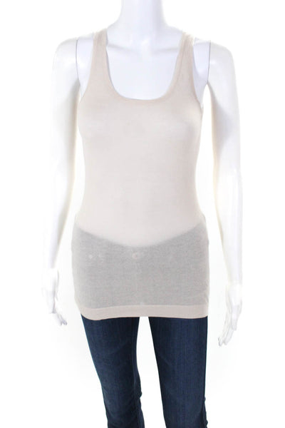 Christopher Fischer Womens Cashmere Shell Sweater Beige Size Extra Small