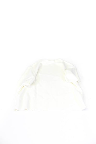 Zara Women's Ribbed Knit Tops Black White Size M Lot 3