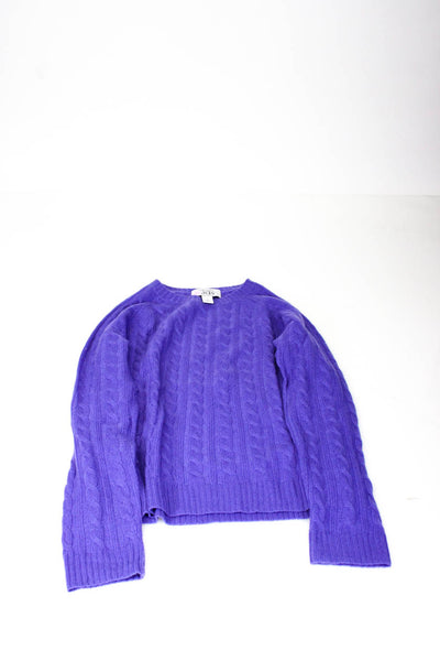 Autumn Cashmere Kids Prince Peter Tractr Girls Sweater Purple Size 8 L Lot 4