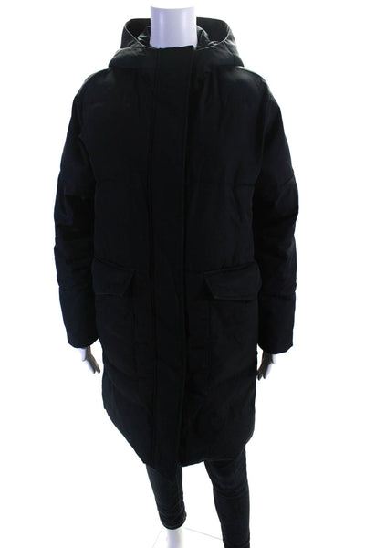 Everlane Mens Black The ReNew Short Parka  Size S