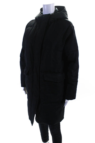 Everlane Mens Black The ReNew Short Parka  Size S