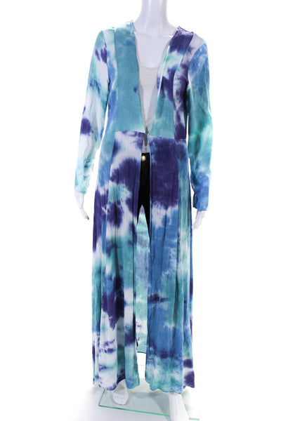 Louna Womens Tie Dye Long Sleeve Cardigan Size 6 13536944