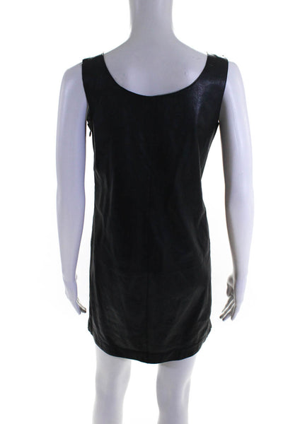 Vince Women's Scoop Neck Sleeveless Pockets A-Line Mini Dress Gray Size 2