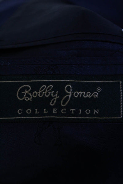 Bobby Jones Mens Two Button Blazer Navy Blue Wool Size 42 Regular