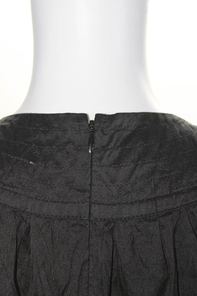 Calypso Christiane Celle Womens Back Zip Short Sleeve Shift Dress Black Small
