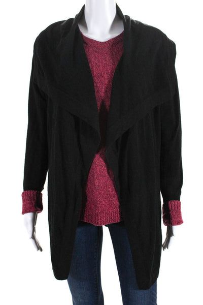 Theory Womens Sweaters Cardigan Red Size L Lot 2