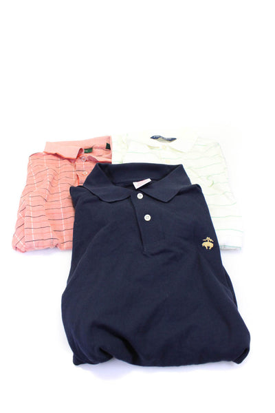 Bobby Jones Polo Golf Brooks Brothers Cotton Polo Shirt Orange Size L XL Lot 3