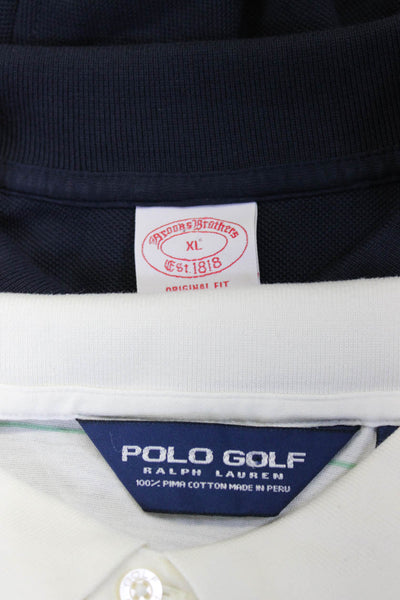 Bobby Jones Polo Golf Brooks Brothers Cotton Polo Shirt Orange Size L XL Lot 3