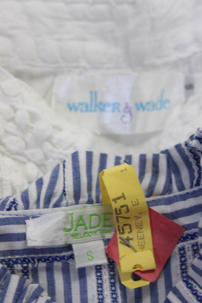 Jade Melody Tam Walker & Wade Womens Blouse Top Dress Blue Size S Lot 2