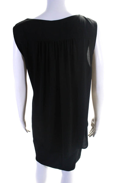 Frank Lyman Women's Sleeveless Scoop Neck Blouson Dress Black Size 14