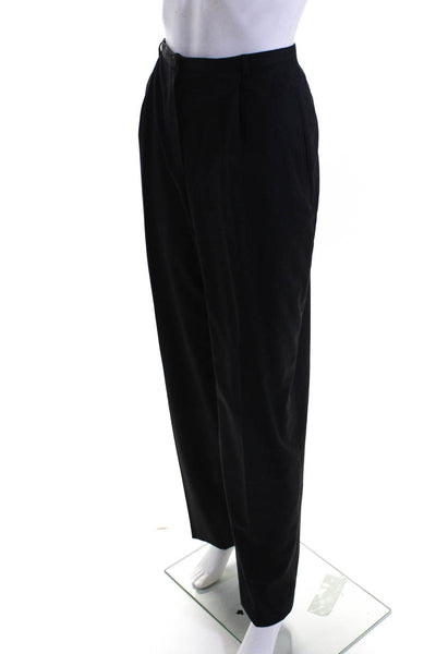 Giorgio Armani Women's Pleated Front Wide Leg Pants Gray Size 12